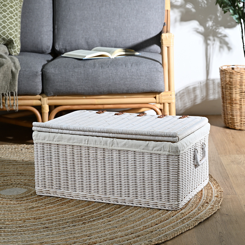 ラタン蓋付きバスケット Lサイズ GK520Lを激安で販売する京都の村田家具