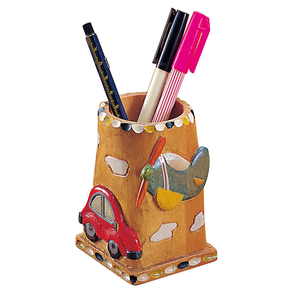 木彫ペン立て | 美術出版エデュケーショナル | 図工・美術教育商材の卸