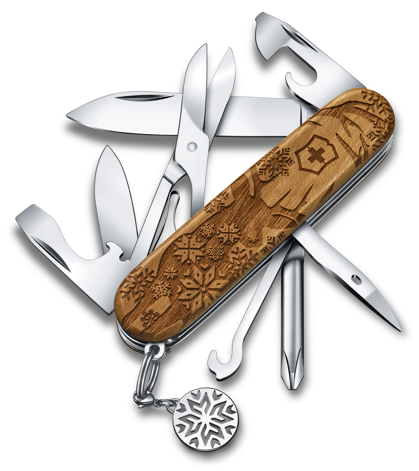 Victorinox Swiss Army Super Tinker Multi-Tool, Wood Winter Magic