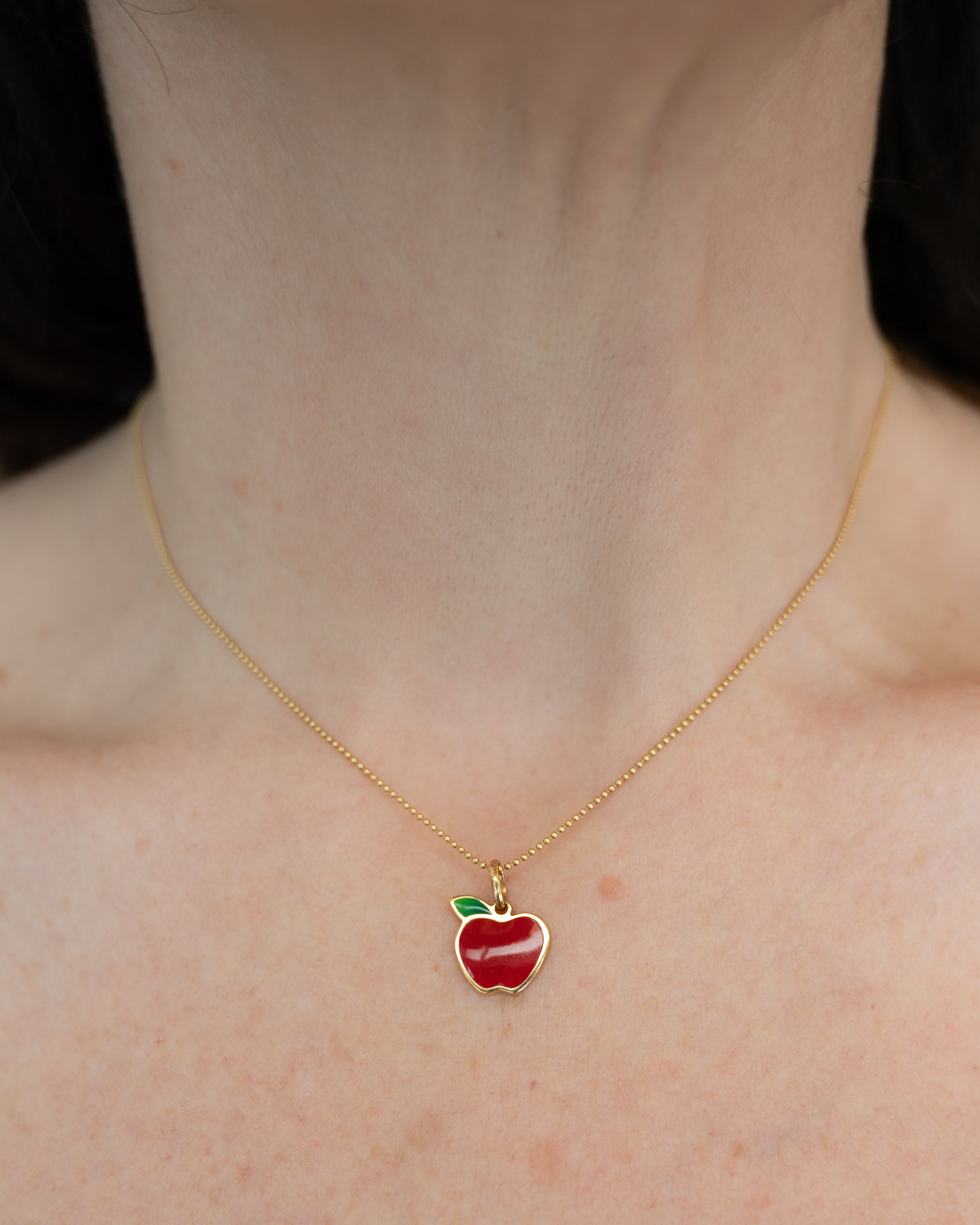 Tiffany & Co Apple Pendant in 18k Yellow Gold – Filigree Jewelers