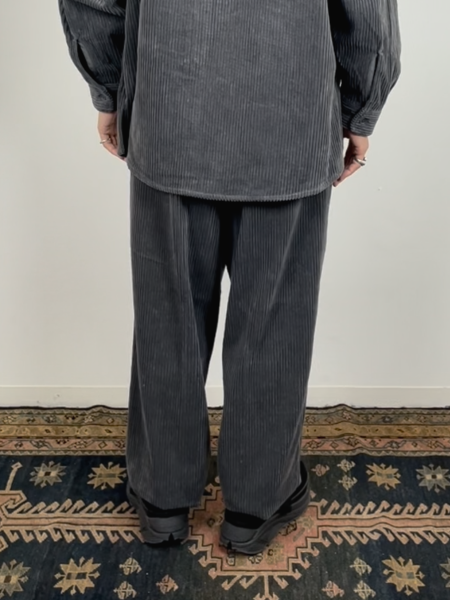 COOTIE / Wide Corduroy 2 Tuck Trousers