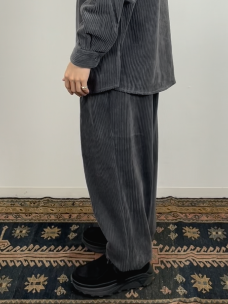 COOTIE / Wide Corduroy 2 Tuck Trousers