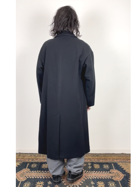 COOTIE / Wool Mossa Double Chester Coat -Black-