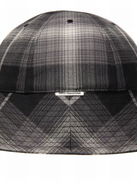 COOTIE / R/C Ombre Check Ball Hat -Black-