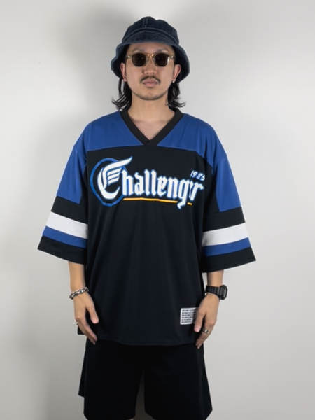 CHALLENGER / 85 HOCKEY TEE -Black×Blue-