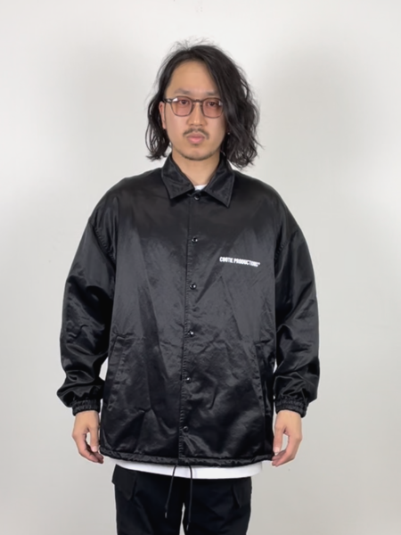 COOTIE / R/C Satin Coach Jacket -Black-