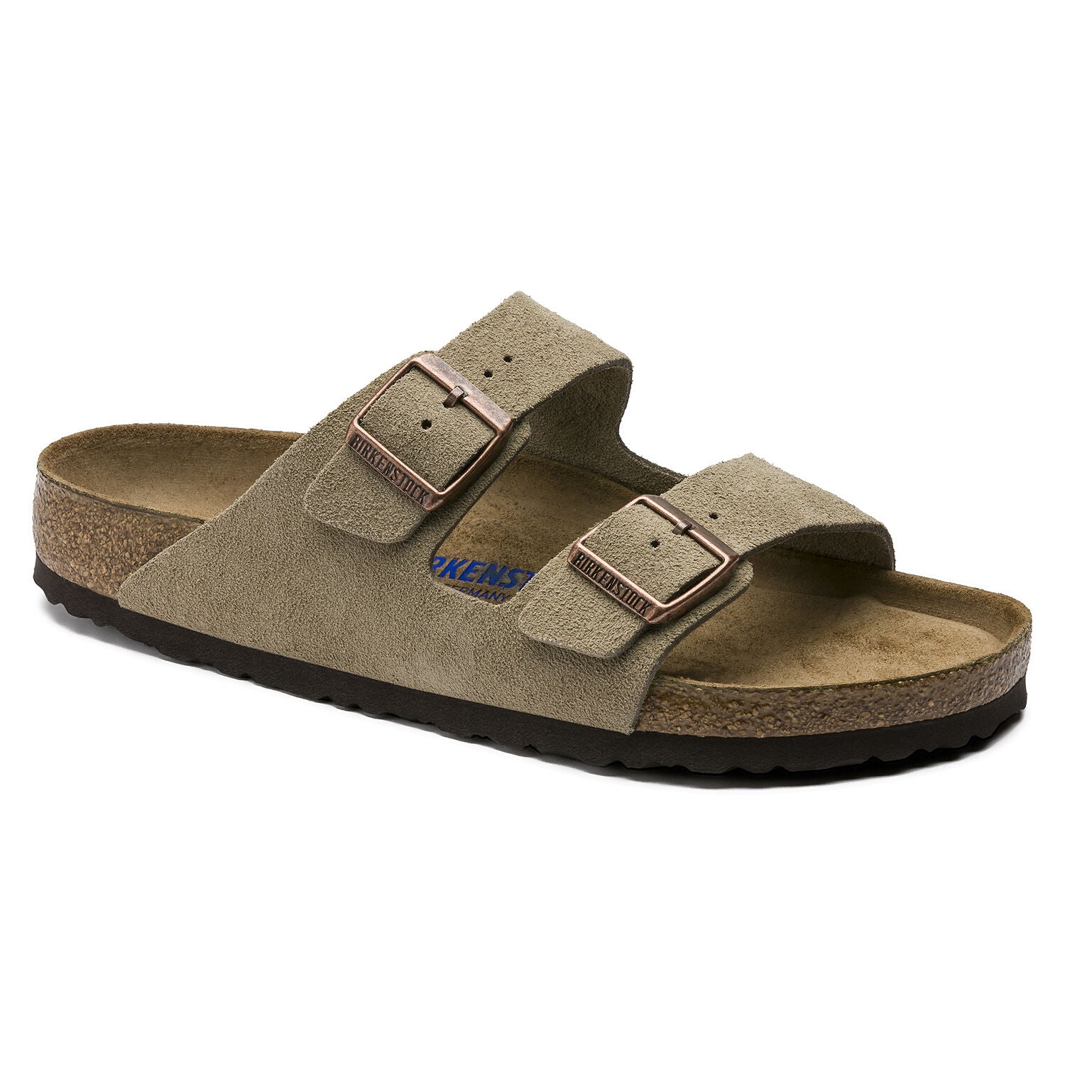 Birkenstock Arizona Suede Leather Sandal | Soft Footbed | Taupe