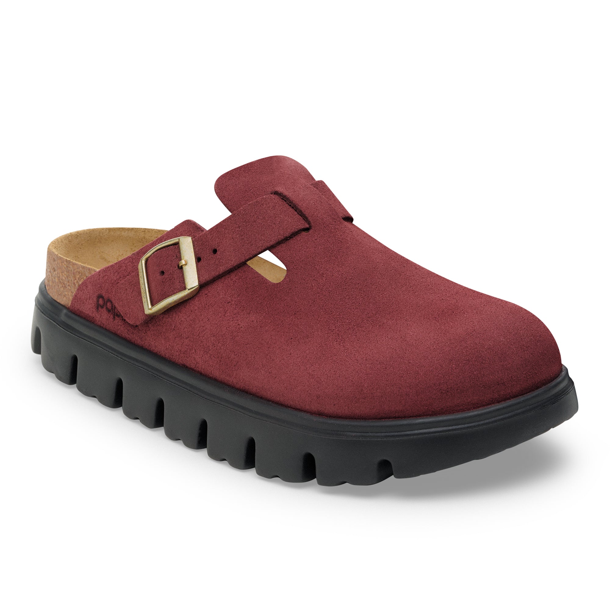 Papillio Boston Chunky zinfandel suede by Birkenstock