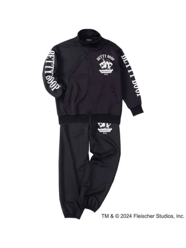 ネイビー 【BETTY BOOP(ベティブープ)】プリントジャージセット