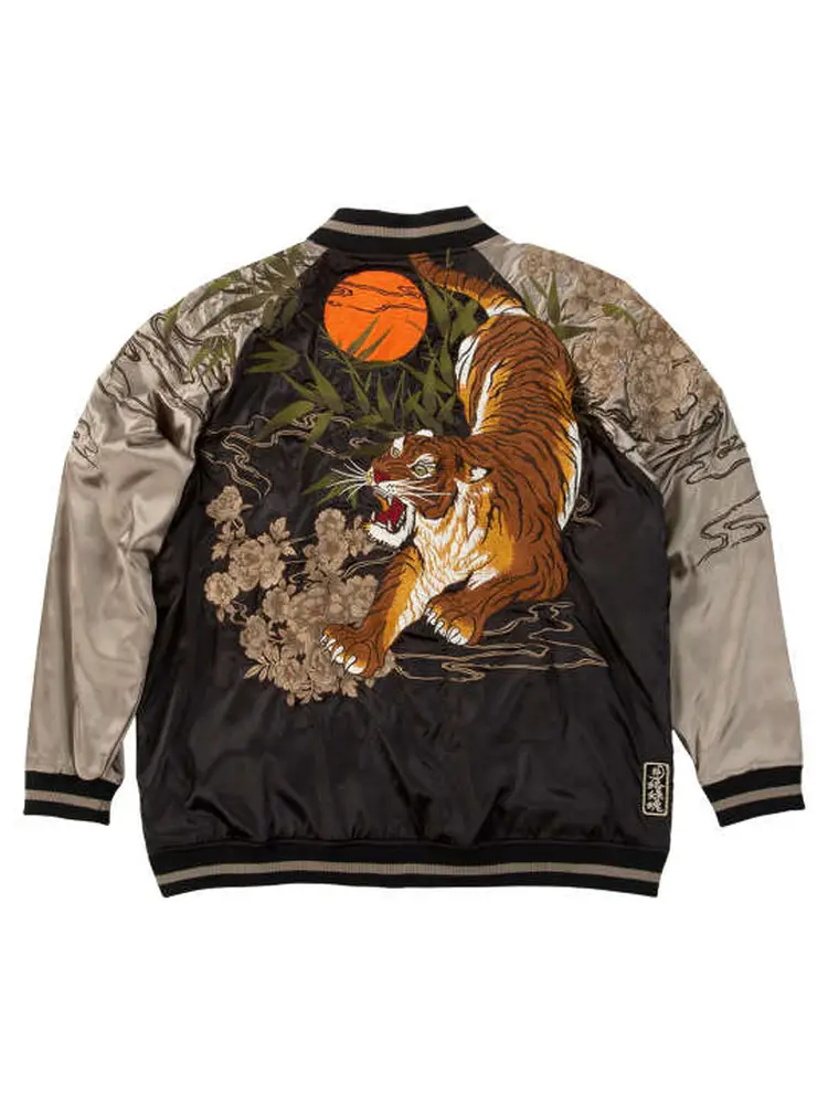 絡繰魂】満月竹虎リバーシブルスカジャン ＊カタログ商品 | フォーエル