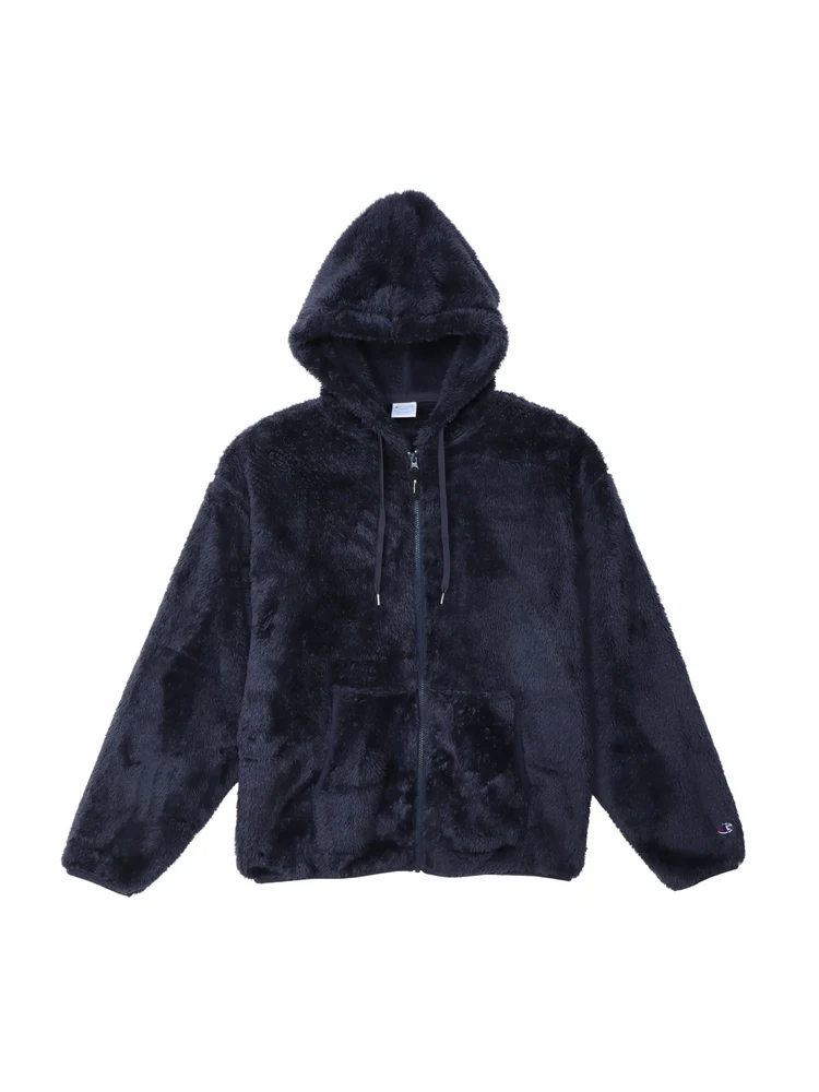 ブラック 【Champion(チャンピオン)】ZIPフリースジャケット