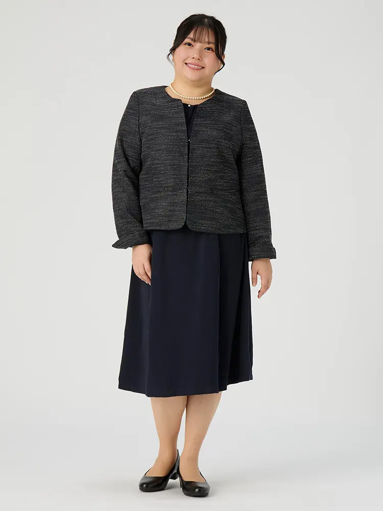 ネイビー 【17号限定】【WEB限定】セレモニースーツ3点セット【2