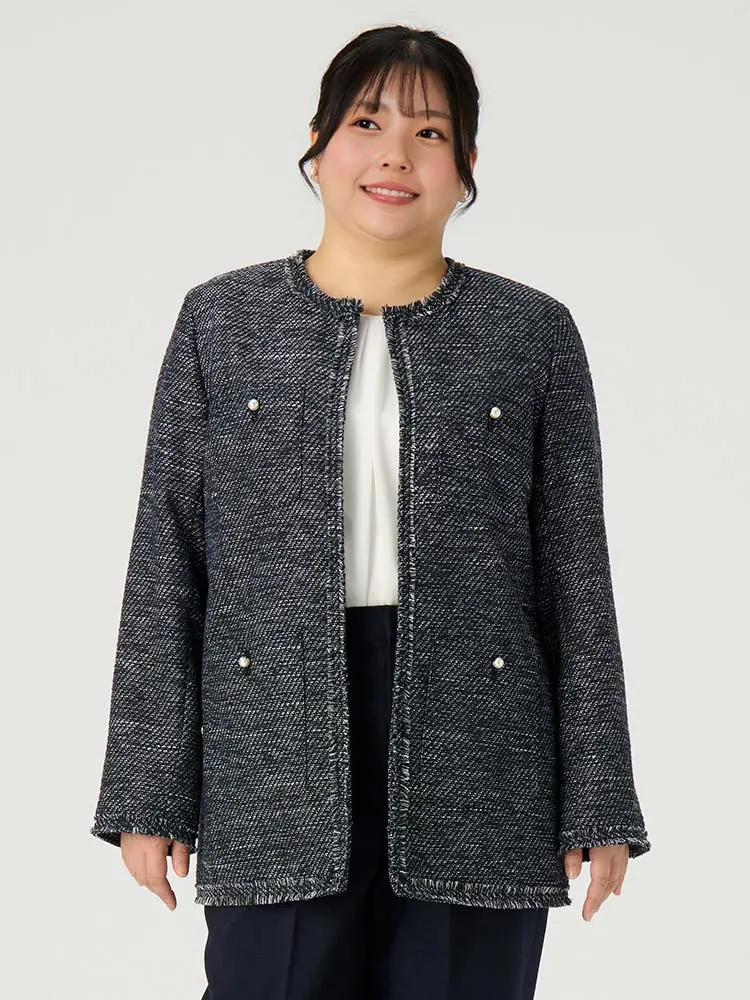 しの デパリエ DE'PARISILLE ツイードジャケット サイズ38 しの