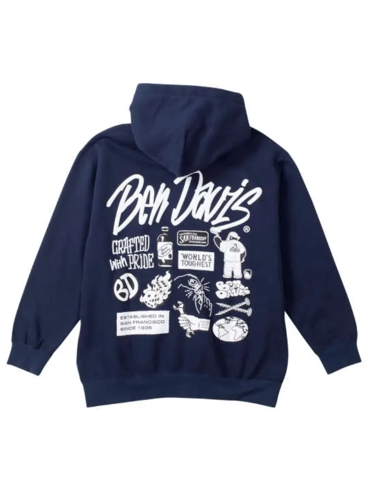 ブラック 【BENDAVIS(ベンデイビス)】セレクションフルジップパーカー