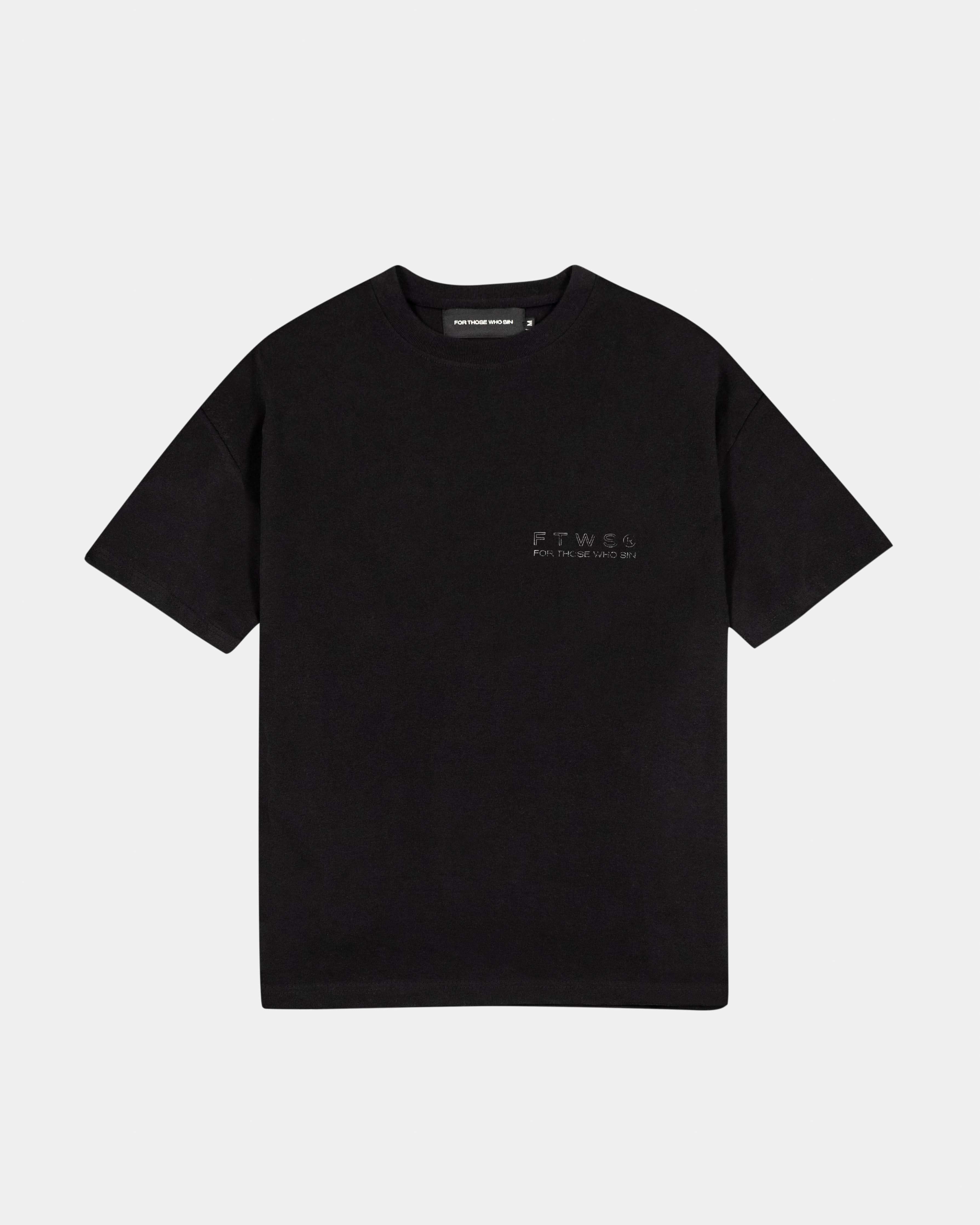 STAMP TEE BLACK – For Those Who Sin