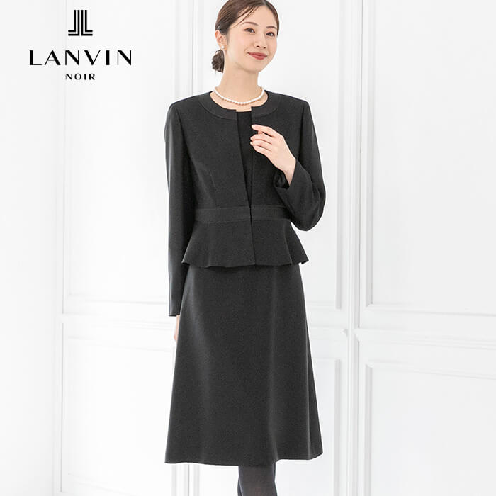 艶感が美しいアンサンブル 9号・ブラック｜東京ソワールオンラインストア