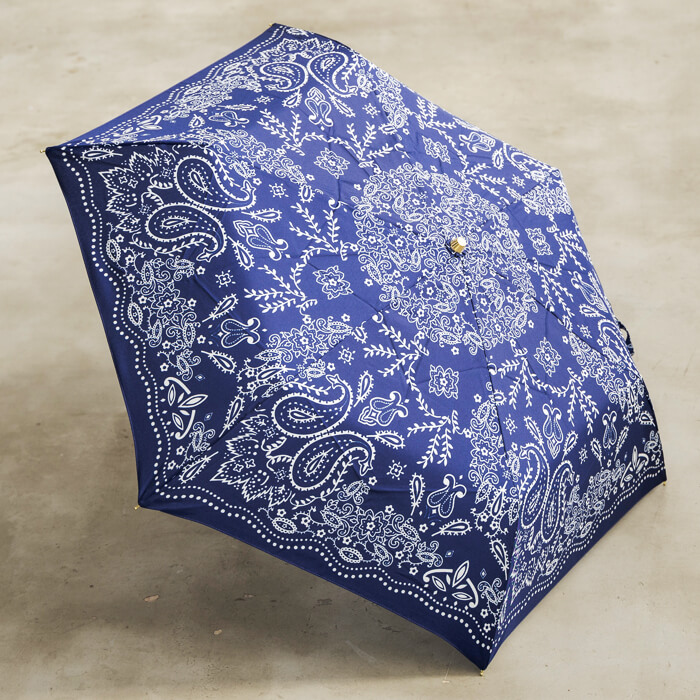 マニプリ｜軽量傘カレイドバンダナ ・ネイビー｜東京ソワール