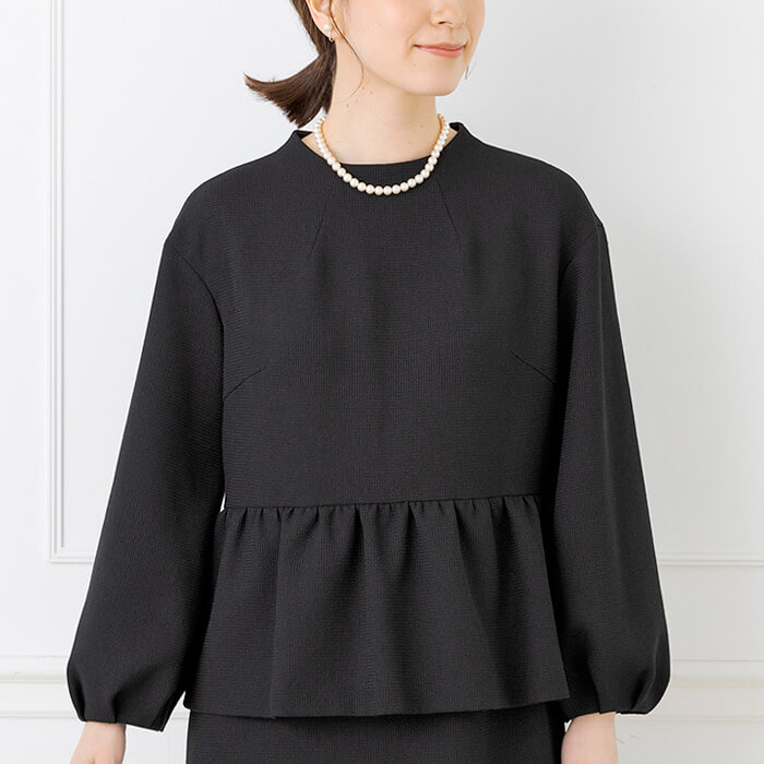 NOKO OHNO ブラックスカラップヘム ワンピース NOKO OHNO ブラック