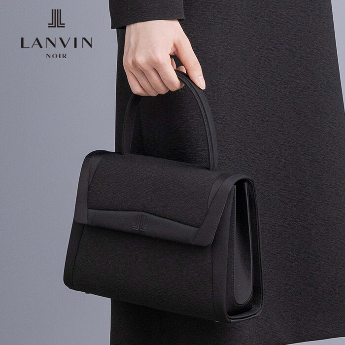 シルクジャカードのブラックバッグ ・ブラック｜東京ソワール