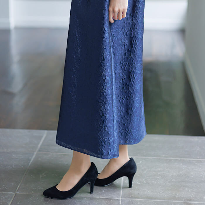 フクレジャカードのマザードレス 13号・ネイビー｜東京ソワール