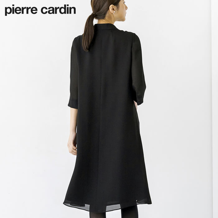 洗える｜前開きの夏用ワンピース 17号・ブラック｜東京ソワール