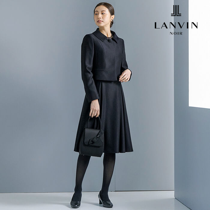 新聞掲載】ショールカラーアンサンブル 11号・ブラック｜東京