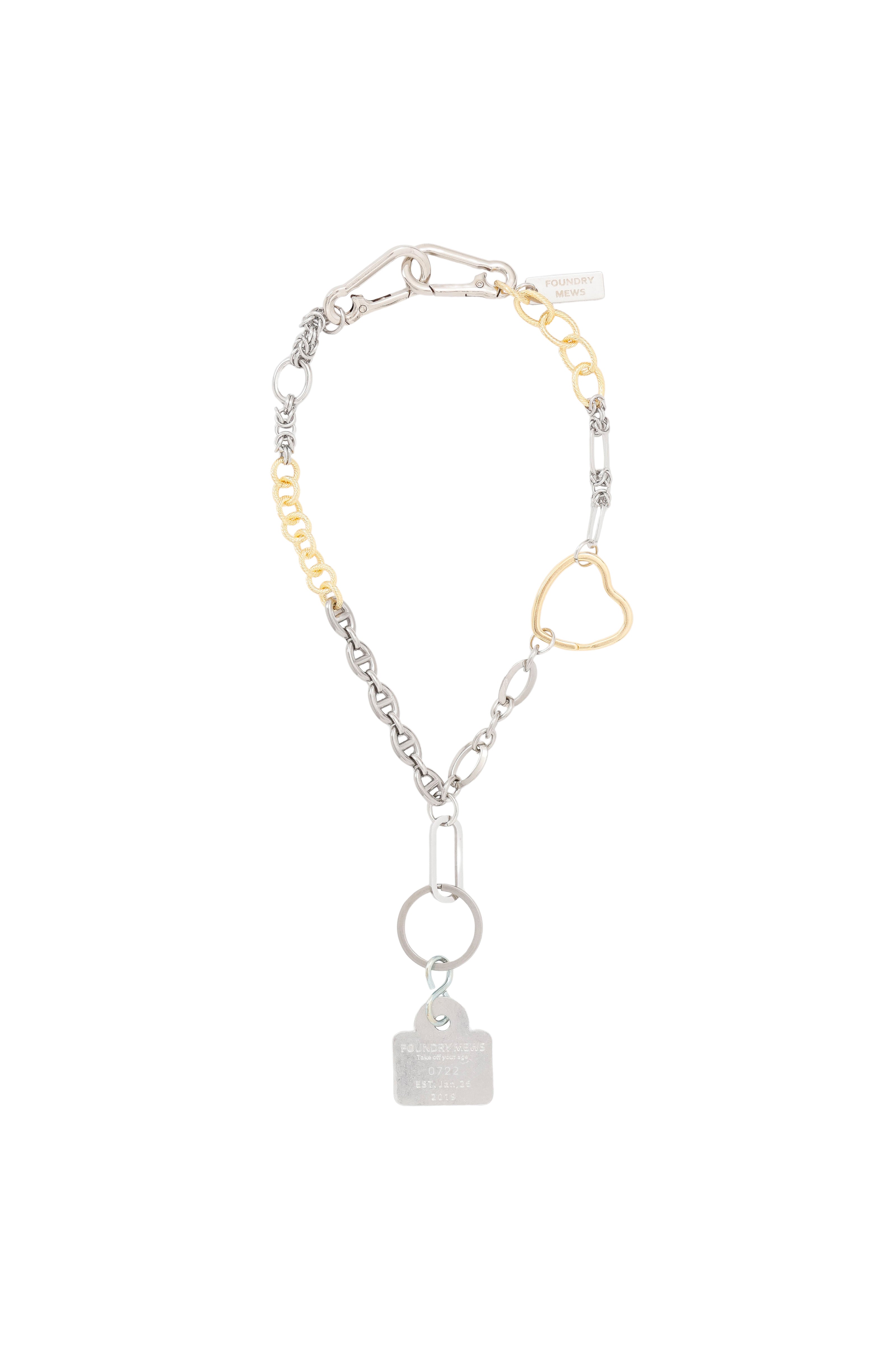 Foundrymews numbering charm necklace