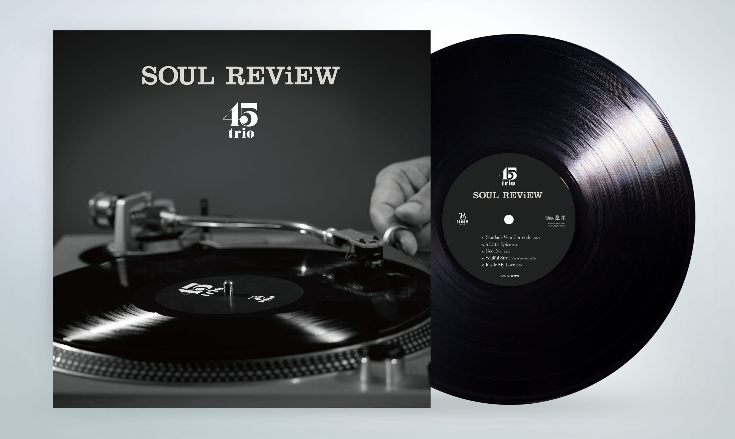 45trio “SOUL REViEW” のLPレコード、いよいよ本日発売！ | Flower