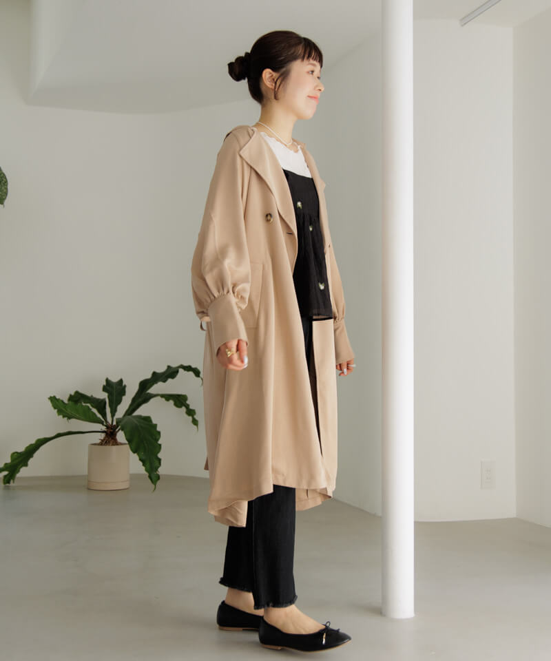 60%OFF】loosely trench coat～ﾙｰｽﾞﾘｰﾄﾚﾝﾁｺ-ﾄ | flower／フラワー公式通販