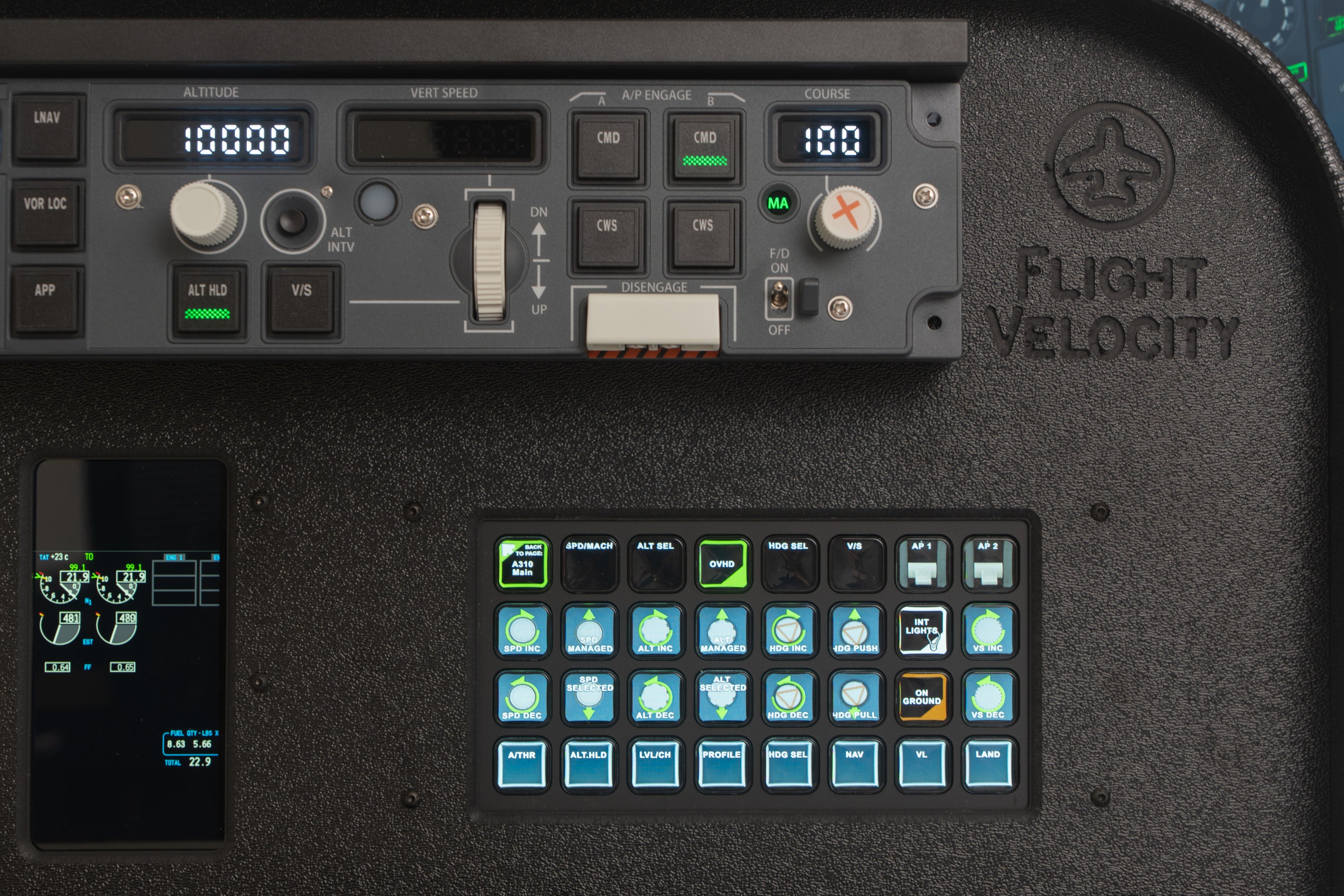 Boeing Panel Compatible with Winwing Sim Panel of Auto Pilot 3 and