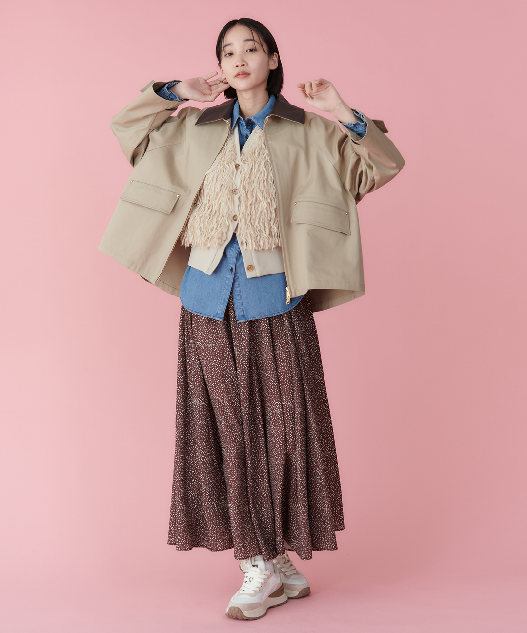 デニムフリルシャツ – FACE SANS FARD