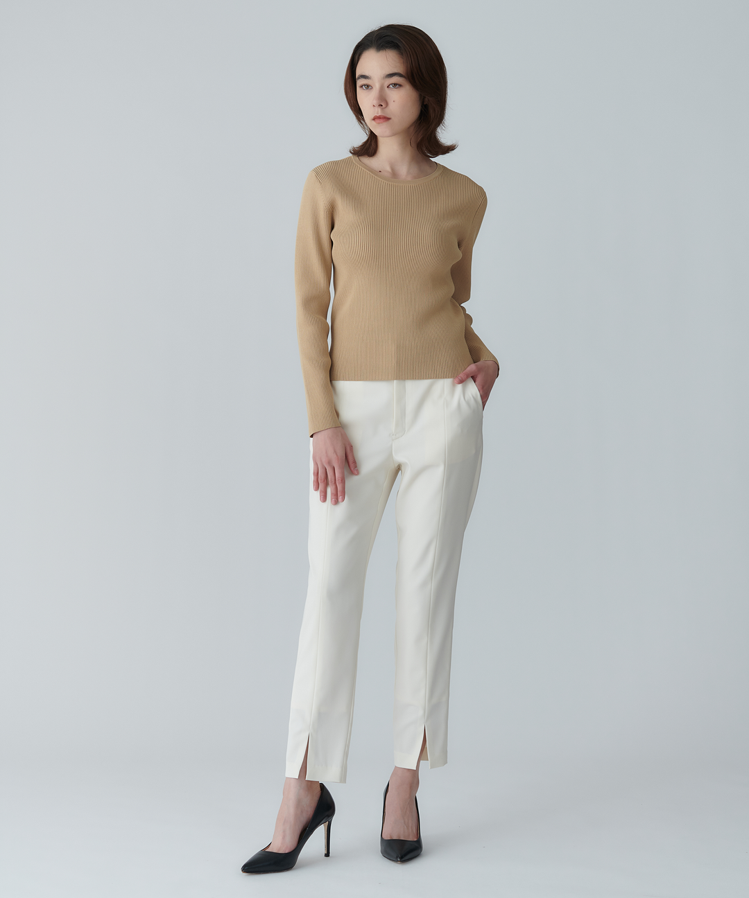 フロントスリット テーパードパンツ – FACE SANS FARD