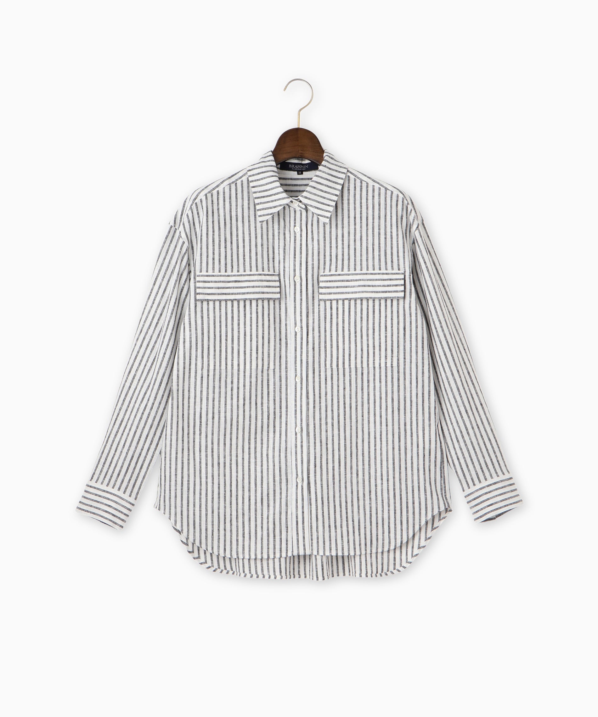 リネンストライプシャツ – FACE SANS FARD