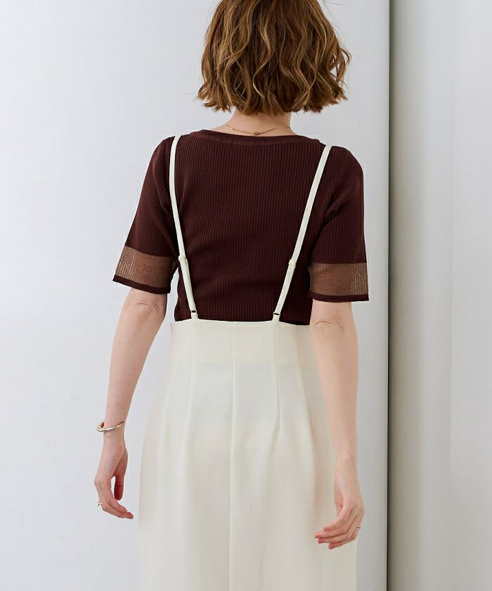 フロントジップサロペットスカート | ur's（ユアーズ）