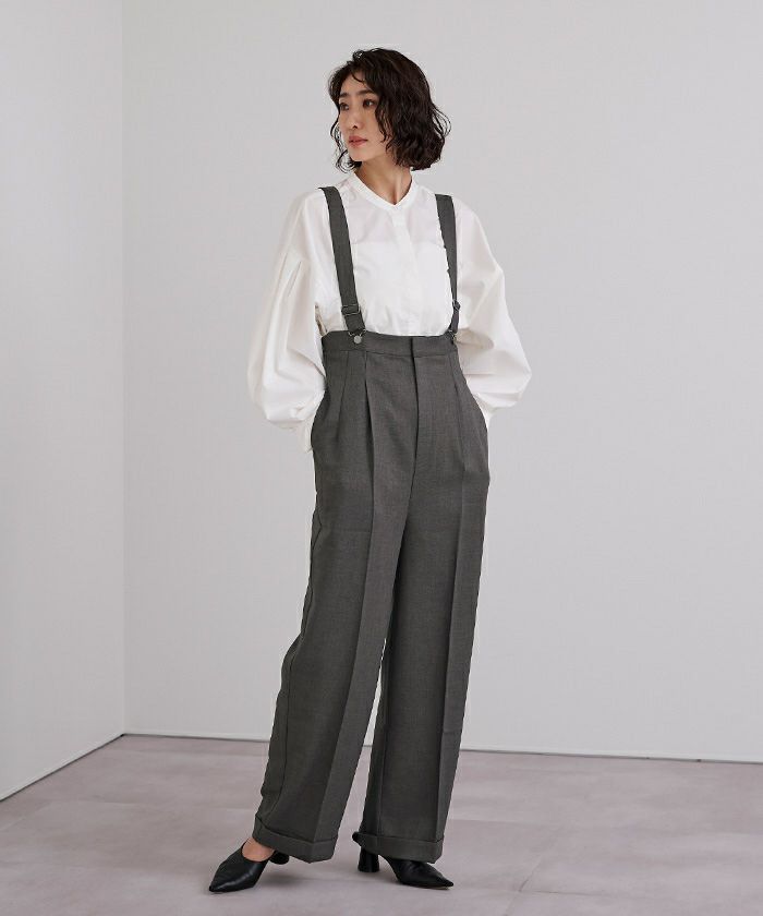 センタープレスダブルサロペットパンツ | ur's（ユアーズ）