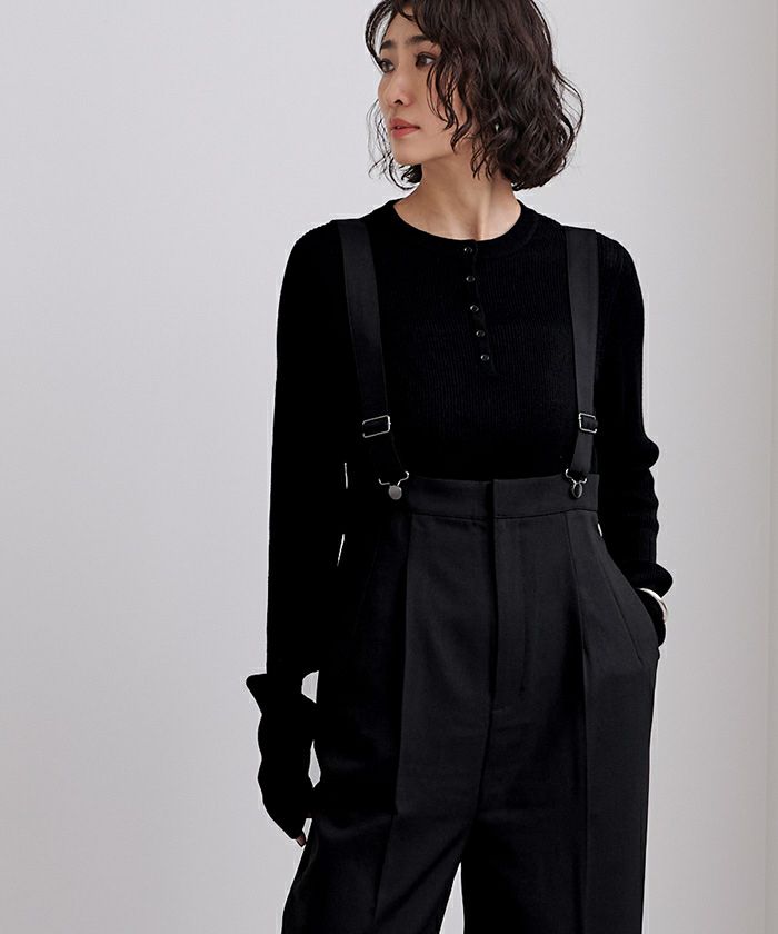 センタープレスダブルサロペットパンツ | ur's（ユアーズ）