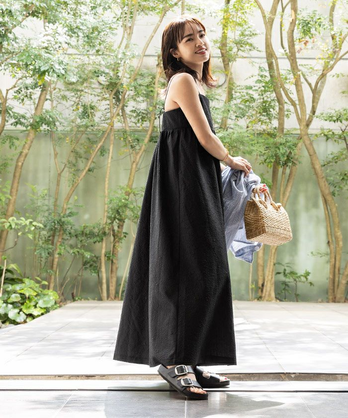 ふくれジャガードホルターキャミワンピース | ur's（ユアーズ）