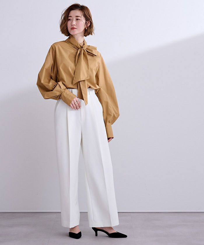 2wayボウタイブラウス【メール便可／100】 | ur's（ユアーズ）