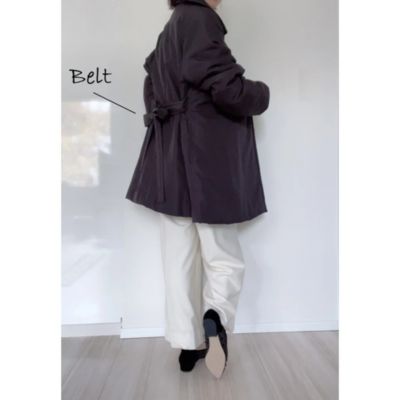 M7days(エムセブンデイズ)の中綿入りトレンチショートコート通販