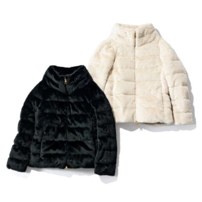 HERNO(ヘルノ)のエコファーショート丈ダウン通販 | 集英社HAPPY PLUS STORE