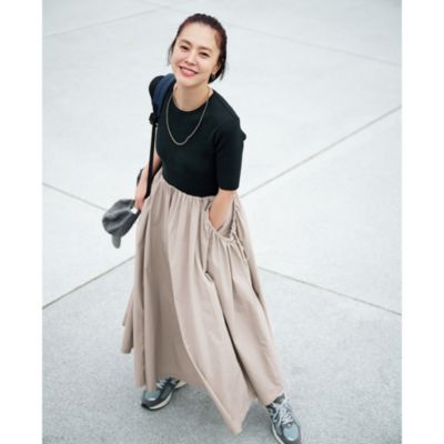 emmi(エミ)の【LEE別注】【洗える】ハーフスリーブニットドッキング