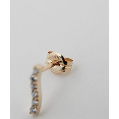 Whim Gazette(ウィム ガゼット)の【PRMAL】Waving Pave ピアス通販