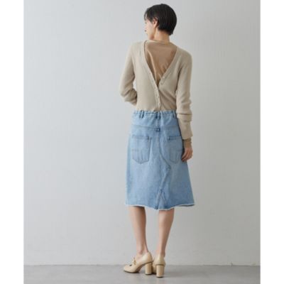 Whim Gazette(ウィム ガゼット)の【GEMINI】ドロストデニムスカート