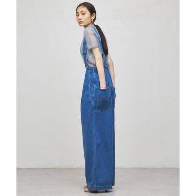 Whim Gazette(ウィム ガゼット)の【GEMINI】サスペンダーデニムパンツ