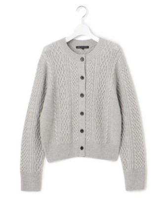 23区(ニジュウサンク)の【洗える】カシミヤブレンド ケーブルニット