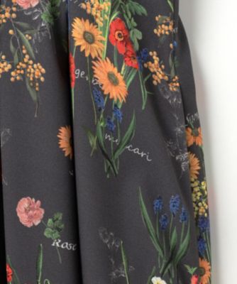 自由区(ジユウク)の【洗える】フラワーガーデンプリント ワンピース