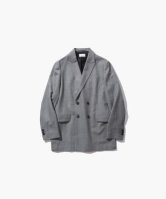 ATON(エイトン)のWOOL LINEN SHARKSKIN | ダブルジャケット通販