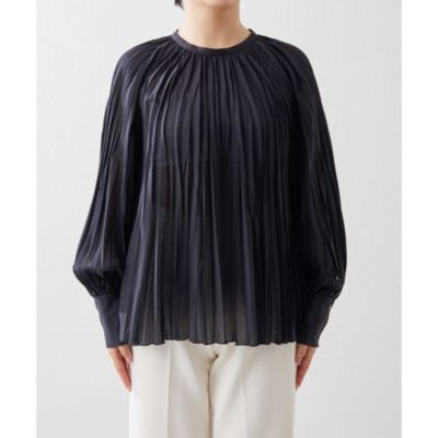 Whim Gazette(ウィム ガゼット)のコットンシルクテシボリブラウス通販