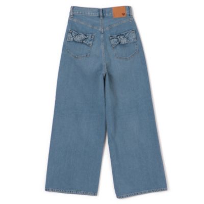 MUVEIL(ミュベール)のリボンデニムパンツ通販 | 集英社HAPPY PLUS STORE