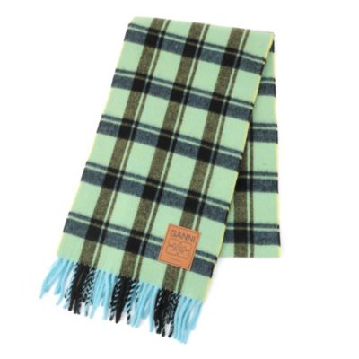 GANNI(ガニー)のDouble Face Wool Check Scarf通販 | mirabella